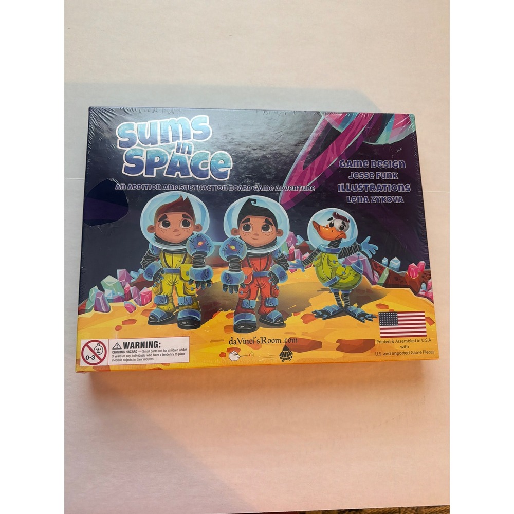 Sums in Space Board Game Addition Subtraction Math Educational  NEW